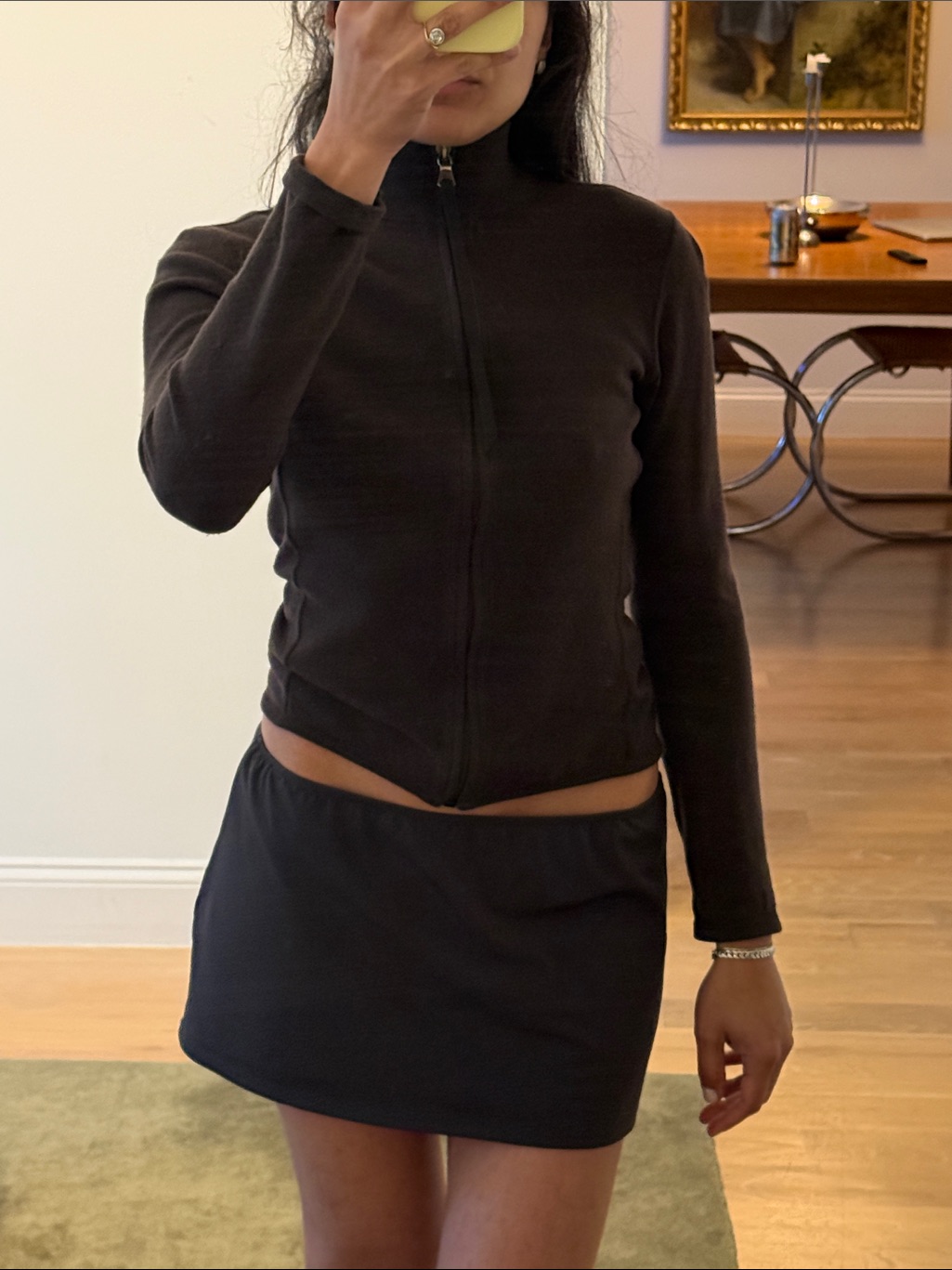 Prada Brown Zip-Up Sweater Jacket